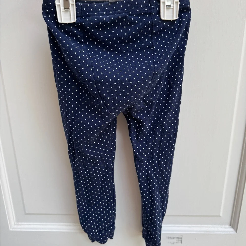Baby GAP 3T Girls Navy and White Polka Dot Leggings Pants